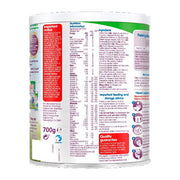 Supplement facts & ingredients image: Cow and Gate Follow On Milk 700g ingredient and nutrition label