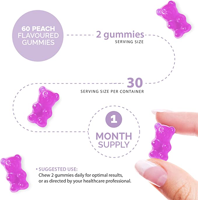Novomins Magnesium Gummies 180mg Raspberry 60 Count natural raspberry flavour 2 per day gummies